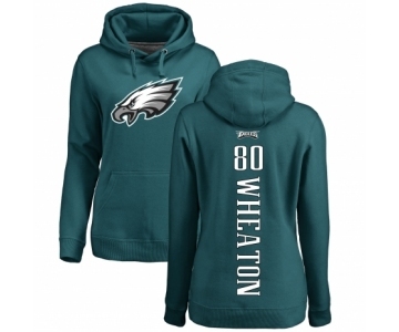 Women's Nike Philadelphia Eagles #80 Markus Wheaton Green Backer Pullover Hoodie