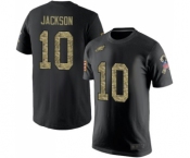 Philadelphia Eagles #10 DeSean Jackson Black Camo Salute to Service T-Shirt