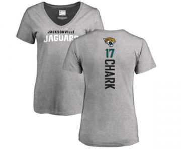 Football Women's Jacksonville Jaguars #17 DJ Chark Ash Backer T-Shirt