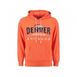 Denver Broncos Majestic Orange First Down Tri-Blend Pullover Hoodie