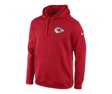 Kansas City Chiefs Nike Red KO Chain Fleece Pullover Performance Hoodie