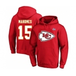 Men's Kansas City Chiefs #15 Patrick Mahomes Red Super Bowl LVII Big & Tall Name & Number Pullover Hoodie