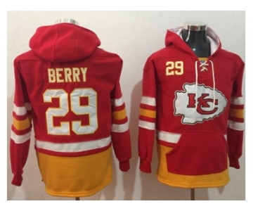 Nike Kansas City Chiefs #29 Eric Berry Red Gold Name & Number Pullover NFL Hoodie