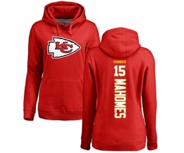 NFL Women's Nike Kansas City Chiefs #15 Patrick Mahomes Red Backer Pullover Hoodie