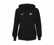 Women Kansas City Chiefs Stadium Rally Full Zip Hoodie Black