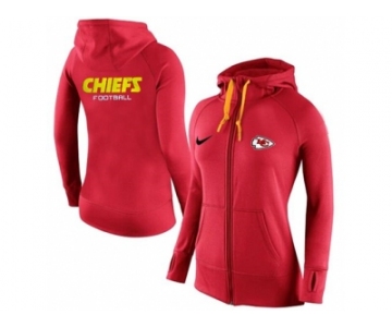 Women Nike Kansas City Chiefs Full-Zip Performance Hoodie Red