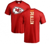 Football Kansas City Chiefs #32 Marcus Allen Red Backer T-Shirt