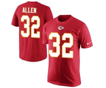 Football Men's Kansas City Chiefs #32 Marcus Allen Red Rush Pride Name & Number T-Shirt