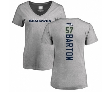 Football Women's Seattle Seahawks #57 Cody Barton Ash Backer T-Shirt