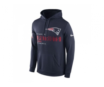 Men's New England Patriots Nike Navy Super Bowl LI Bound Team Travel Circuit Performance Pullover Hoodie