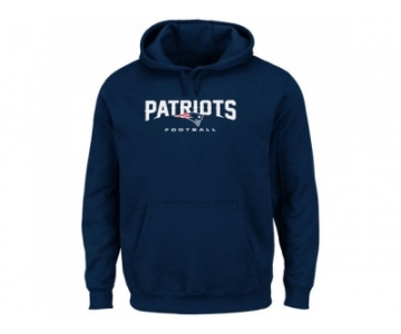 New England Patriots Navy Blue Critical Victory Pullover Hoodie