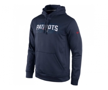 New England Patriots Nike Navy Blue KO Speed Wordmark Performance Hoodie
