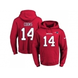 Nike New England Patriots #14 Brandin Cooks Red Name & Number Pullover NFL Hoodie