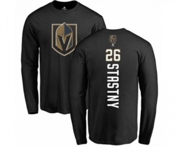 NHL Adidas Vegas Golden Knights #26 Paul Stastny Black Backer Long Sleeve T-Shirt