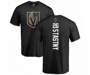 NHL Adidas Vegas Golden Knights #26 Paul Stastny Black Backer T-Shirt