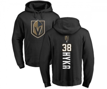 NHL Adidas Vegas Golden Knights #38 Tomas Hyka Black Backer Pullover Hoodie