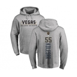 NHL Adidas Vegas Golden Knights #55 Keegan Kolesar Gray Backer Pullover Hoodie