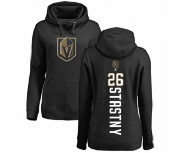 NHL Women Adidas Vegas Golden Knights #26 Paul Stastny Black Backer Pullover Hoodi