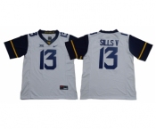 West Virginia Mountaineers 13 David Sills V White Nike College Football Jersey