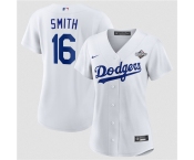 Women's Los Angeles Dodgers #16 Will Smith White 2025 World Series Home Cool Base Stitched Baseball Jersey( Women's Los Angeles Dodgers #16 Will Smith White 2025 World Series Home Cool Base Stitched Baseball Jersey(