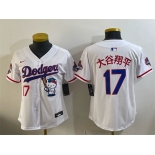 Women's Los Angeles Dodgers #17 大谷翔平 White Hello Kitty Night 2025 World Series Champions Patch Stitched Baseball Jersey Women's Los Angeles Dodgers #17 大谷翔平 White Hello Kitty Night 2025 World Series Champions Patch Stitched Baseball Jersey