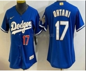 Women's Los Angeles Dodgers #17 Shohei Ohtani Blue 2026 Gold Collection Limited Jersey Women's Los Angeles Dodgers #17 Shohei Ohtani Blue 2026 Gold Collection Limited Jersey