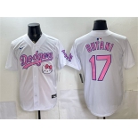 Women's Los Angeles Dodgers #17 Shohei Ohtani White 2025 Hello Kitty Vapor Limited Stitched Baseball Jersey Women's Los Angeles Dodgers #17 Shohei Ohtani White 2025 Hello Kitty Vapor Limited Stitched Baseball Jersey
