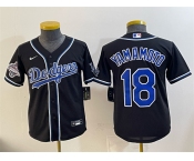 Women's Los Angeles Dodgers #18 Yoshinobu Yamamoto Black Fashion 2025 World Series Champions Cool Base Stitched Baseball Jersey Women's Los Angeles Dodgers #18 Yoshinobu Yamamoto Black Fashion 2025 World Series Champions Cool Base Stitched Baseball Jersey
