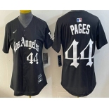 Women's Los Angeles Dodgers #44 Andy Pages Black Gothic Edition Vapor Premier Limited Jersey Women's Los Angeles Dodgers #44 Andy Pages Black Gothic Edition Vapor Premier Limited Jersey