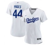 Women's Los Angeles Dodgers #44 Andy Pages White 2024 World Series Champions Cool Base Stitched Baseball Jersey Women's Los Angeles Dodgers #44 Andy Pages White 2024 World Series Champions Cool Base Stitched Baseball Jersey