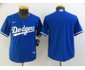 Women's Los Angeles Dodgers Blank Blue Stitched Baseball Jersey