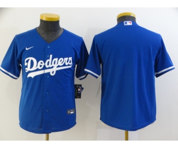 Women's Los Angeles Dodgers Blank Blue Stitched Baseball Jersey