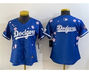 Women's Los Angeles Dodgers Team Big Logo Royal 2025 Tokyo Series Limited Stitched Baseball Jersey