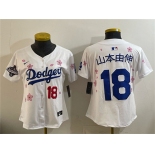 Youth Los Angeles Dodgers #18 山本由伸 White 2025 World Series Champions Patch Tokyo Series Limited Stitched Baseball Jersey Youth Los Angeles Dodgers #18 山本由伸 White 2025 World Series Champions Patch Tokyo Series Limited Stitched Baseball Jersey