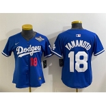 Youth Los Angeles Dodgers #18 Yoshinobu Yamamoto Royal 2025 World Series Patch Limited Stitched Baseball Jersey Youth Los Angeles Dodgers #18 Yoshinobu Yamamoto Royal 2025 World Series Patch Limited Stitched Baseball Jersey