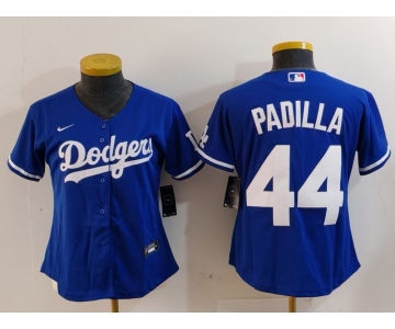 Youth Los Angeles Dodgers #44 Vicente Padilla Blue Cool Base Stitched Jersey