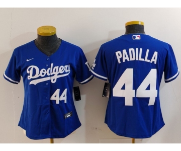 Youth Los Angeles Dodgers #44 Vicente Padilla Number Blue Cool Base Stitched Jerseys