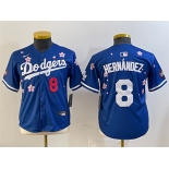 Youth Los Angeles Dodgers #8 Enrique Hernández Royal 2025 Tokyo Series Limited Stitched Baseball Jersey