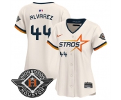 Women's Houston Astros #44 Yordan Alvarez Cream 2025 City Connect Limited Stitched Baseball Jersey