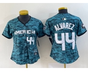 Women's Houston Astros #44 Yordan Alvarez Teal 2023 All Star Cool Base Stitched Baseball Jersey