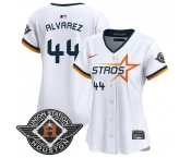 Women's Houston Astros #44 Yordan Alvarez White 2025 City Connect Limited Stitched Baseball Jersey