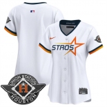 Women's Houston Astros Blank White 2025 City Connect Limited Stitched Baseball Jersey