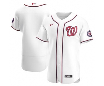 Men's Nike Washington Nationals White Home 2020 Authentic Team Baseball Jersey