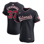 Men's Washington Nationals #37 Stephen Strasburg Navy Alternate Elite Stitched Baseball Jersey