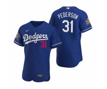 Los Angeles Dodgers #31 Joc Pederson Nike Royal 2020 World Series Authentic Jersey