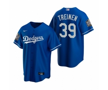 Los Angeles Dodgers #39  Blake Treinen Royal 2020 World Series Replica Jersey