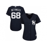 Women's New York Yankees #68 Dellin Betances Navy Blue Alternate Stitched MLB Jersey Women's New York Yankees #68 Dellin Betances Navy Blue Alternate Stitched MLB Jersey