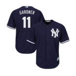 Youth Majestic New York Yankees #11 Brett Gardner Authentic Navy Blue Alternate MLB Jersey Youth Majestic New York Yankees #11 Brett Gardner Authentic Navy Blue Alternate MLB Jersey