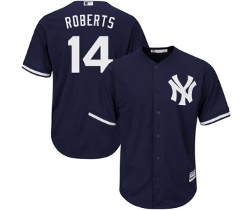 Youth Majestic New York Yankees #14 Brian Roberts Authentic Navy Blue Alternate MLB Jersey