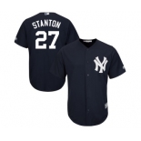 Youth Majestic New York Yankees #27 Giancarlo Stanton Authentic Navy Blue Alternate MLB Jersey Youth Majestic New York Yankees #27 Giancarlo Stanton Authentic Navy Blue Alternate MLB Jersey